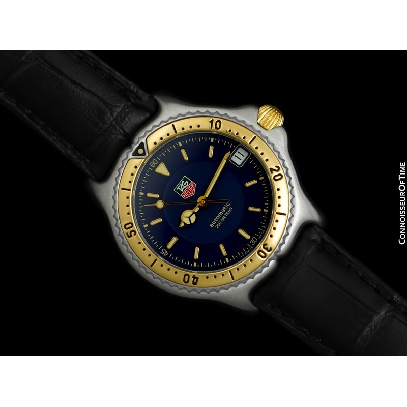 TAG Heuer Professional SEL Sport Elegance Mens Midsize Automatic Diver Watch – Stainless Steel & 18K Gold