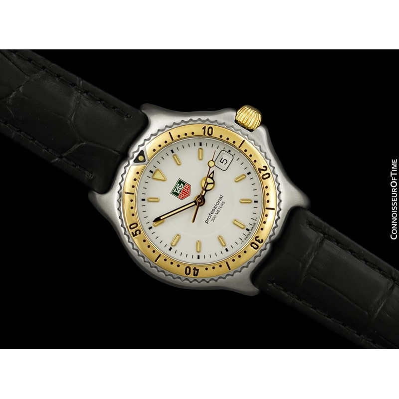 TAG Heuer Professional SEL Sport Elegance Mens Midsize Diver Watch – Stainless Steel & 18K Gold