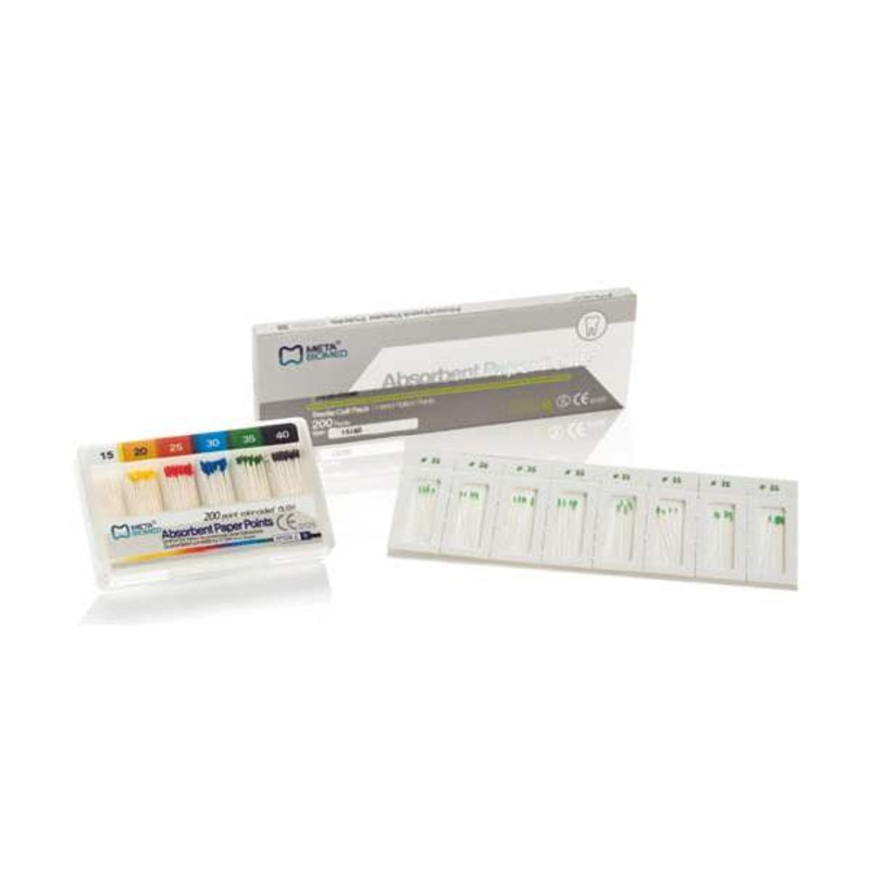 Meta Biomed Absorbent Paper Points (Sliding Box / Blister Cell Pack)